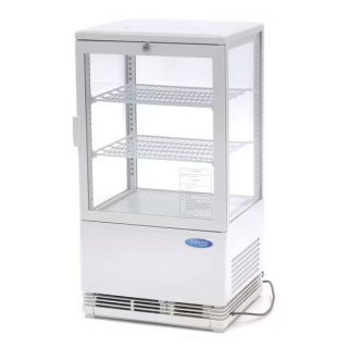 Βιτρίνα ψυχόμενη επιτραπέζια λευκή 58L 43Χ39Χ81 MAX-09400800