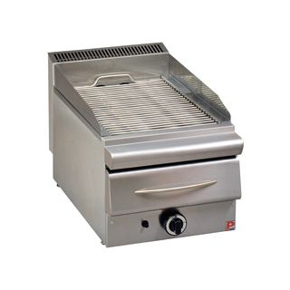 Γκριλ-σχάρα αερίου μονή επιτραπέζια ΣΕΙΡΑ 60 40Χ63Χ34 εκ PN-GS 1 2000