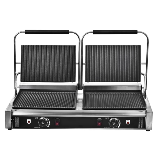 Τοστιέρα Διπλή Άνω / Κάτω Ραβδωτή 814100 Galore