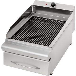 Γκριλλ-σχάρα ηλεκτρική επαφής μονή επιτραπέζια  40Χ63Χ27 εκ PN-GSE 160