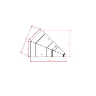 Βιτρίνα συντήρηση PROXIMA NW45 Igloo 64X115,3X116 εκ  χωρίς μοτέρ VS-PROXIMA  NW45 remote