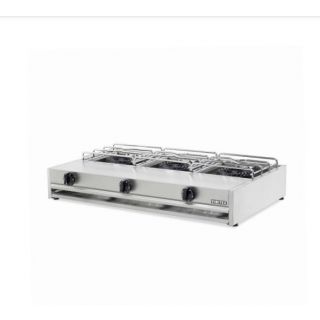 Εστία αερίου με 3  καυστήρες και σχαράκι 1,35χ62,5χ20 εκ  VMX-303A ECO