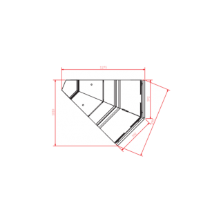 Βιτρίνα συντήρηση PROXIMA NΖ45 Igloo  64X115,3X116 εκ  χωρίς μοτέρ  VS-PROXIMA  NW45 remote-1