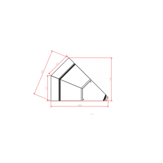 Βιτρίνα συντήρηση PROXIMA NW45 Igloo  64X117X117 εκ χωρίς μοτέρ VS-PROXIMA  SQR NW45 remote