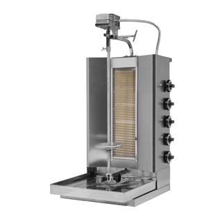 Γυριέρα αερίου με 5 εστίες οριζόντιες για 25-30 kg PN-RG50 40X48X100 εκ