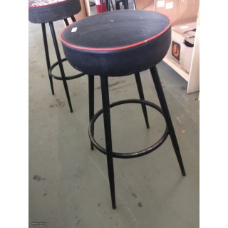 ΜΕΤΑΧΕΙΡΙΣΜΕΝΟΣ ΣΚΑΜΠΟ ΜΕ ΣΙΔΕΡΕΝΙΑ ΒΑΣΗ ΚΑΙ ΜΑΥΡΗ ΔΕΡΜΑΤΙΝΗ Φ37 Υ75