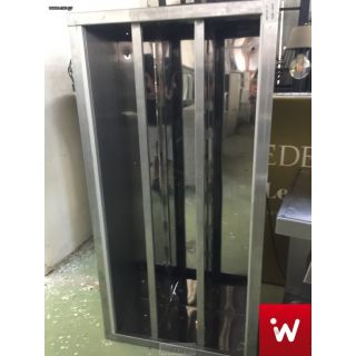 ΜΕΤΑΧΕΙΡΙΣΜΕΝΗ ΠΟΤΗΡΟΘΗΚΗ ΙΝΟΞ ΜΕ ΣΥΡΟΜΕΝΕΣ ΠΟΡΤΕΣ PLEXI GLASS 140X32X70 KΩΔ 0017.01.17