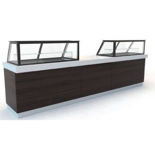 Βιτρίνα θερμή αεριζόμενη με κόριαν και επένδυση 149χ75χ132 εκ ID- PSM14970CE