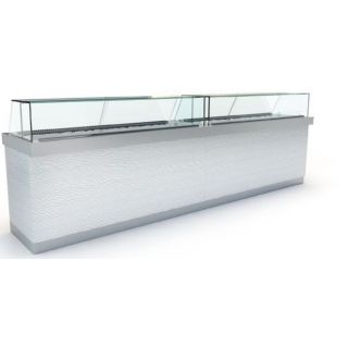 Βιτρίνα θερμή αεριζόμενη clear με κόριαν και επένδυση 149x85x120 εκ  ID- PSM14080CE