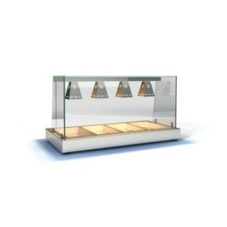 Θερμαντικό επιτραπέζιο HOTCON για 4 GN 1/1 140X65X75 εκ  ID-HOTK4GN1/1