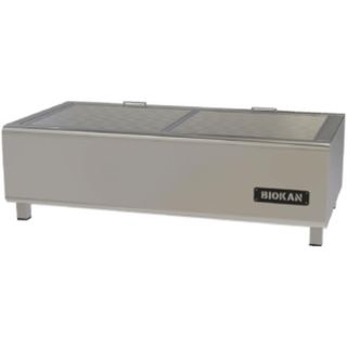 Επαγγελματική ανοξείδωτη ψησταριά επιτραπέζια μονή κάρβουνου VKN-CGS6 180X50X27 εκ