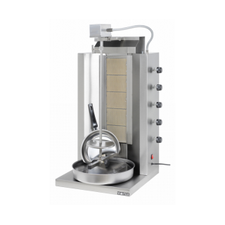 Γυριέρα  αερίου με 5  καυστήρες  Μοτέρ Πάνω VMX-905 50χ50χ96 εκ