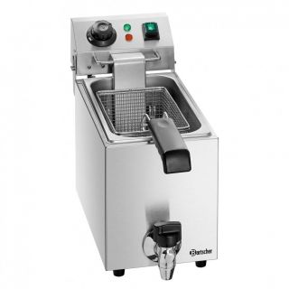 Φριτέζα μονή4 lt ηλεκτρική με βρυσάκι απορροής  20x53x34 εκ  A162820E