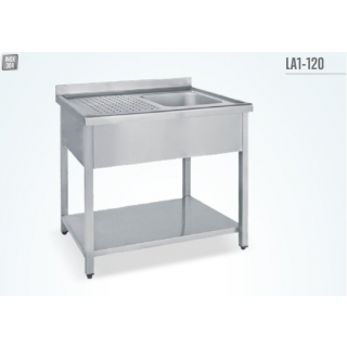 Λάντζα ανοιχτή με 1 γούρνα 100Χ60Χ85 εκ BM-LAΕ1100