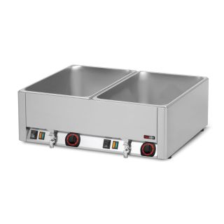 Bain Marie διπλό για GN 1/1 με βρυσάκια απορροής  BMV 2115