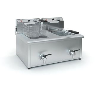 ΕΠΑΓΓΕΛΜΑΤΙΚΗ ΗΛΕΚΤΡΙΚΗ ΦΡΙΤΕΖΑ ΔΙΠΛΗ  TZ-F1001(2X6-8 lt) 230 V 66x54x44 cm