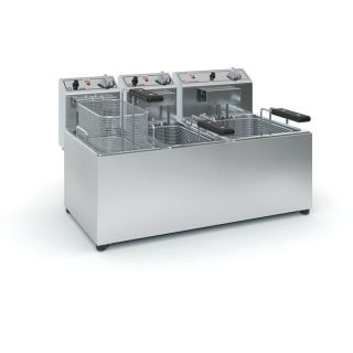 ΕΠΑΓΓΕΛΜΑΤΙΚΗ ΗΛΕΚΤΡΙΚΗ ΦΡΙΤΕΖΑ ΤΡΙΠΛΗ TZ-F1005(2x3-4 Λίτρα & 1x5-7 Λίτρα) 230V 66X43X38 εκ