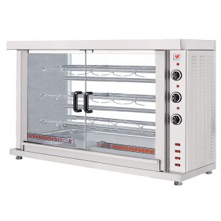 Κοτοπουλιέρα Ηλεκτρική με 3 σούβλες 132X46X89 NR-HK3