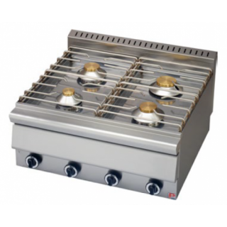 Εστία αερίου τετραπλή επιτραπέζια ΣΕΙΡΑ 70  80χ70χ34 εκ PN-GH470