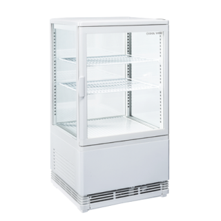 Βιτρίνα ψυχόμενη τεσσάρων όψεων CH-RC 58W - 58lt (Λευκή) - 58lt (Λευκή)