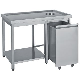 Τραπέζι ακαθάρτων με τρύπα 120X70X85 εκ BM-TA120