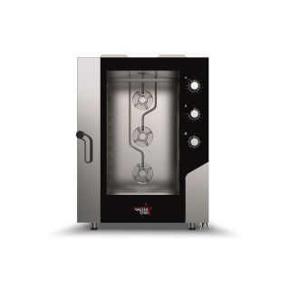 Φούρνος κυκλοθερμικός αερίου με υγραντήρα απ΄ευθείας ψεκασμού 10 θέσεων (600x400mm) 1016GS