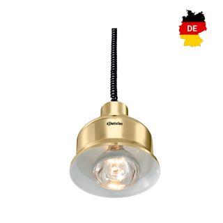 Θερμαντική λυχνία με σύστημα αιώρησης - ανύψωσης χρυσή 114275