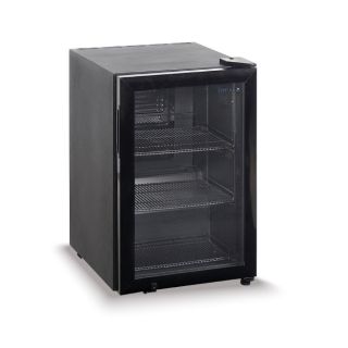 Ψυγείο βιτρίνα συντήρηση επιτραπέζιο μάυρο 43,2x49,6x66,8 εκ BC60