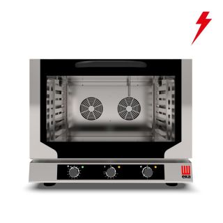 Φούρνος ηλεκτρικός κυκλοθερμικός με υγραντήρα 4 θέσεων (600x400mm) ή GN 1/1  EKF 416 NUD