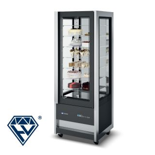 Βιτρίνα κατάψυξη-συντήρηση πανοραμική 565 lt CRISTAL TOWER 75 RV TB/TN BLACK