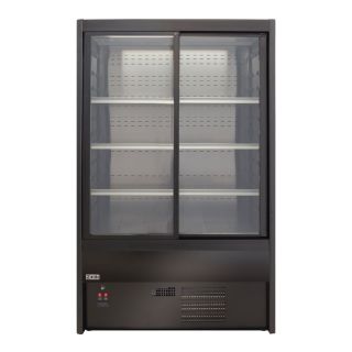 Self service συντήρησης με συρόμενες πόρτες  CERVINO A200 VIEW 1200 BLACK