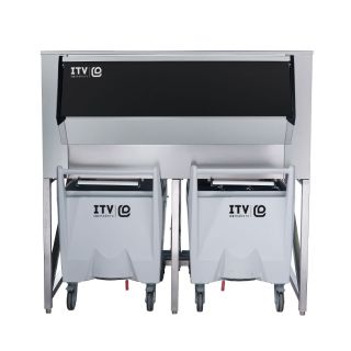 Αποθήκη για παγομηχανή με 2 καρότσια 413+224 Kg SCD400